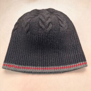 Gucci web stripe Black wool Knit Beanie